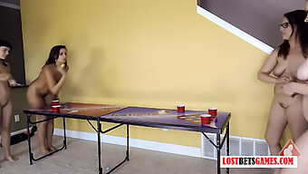 Watch A Sexy Game Of Beer Pong With A Sexy Game