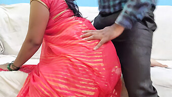 Bhabhi In A Pink Saree Gets A Creampie Surprise