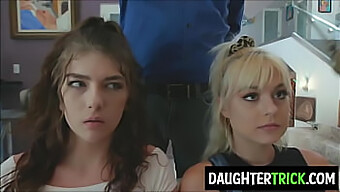 Hypnotized Daughters Provide A Hardcore Service To Their Horny Dads