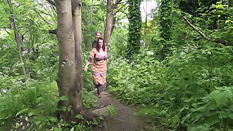 Tatjana'S Big Natural Tits Get Pounded In The Woods