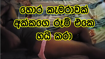 18-Year-Old Sri Lankan Step Sister Gives A Handjob And Fingers A Big Cock