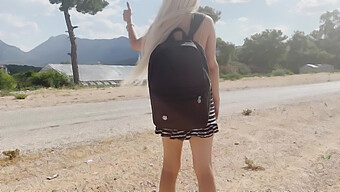 Outdoor Pov: Teen (18+) Hitchhiking With A Celebrity