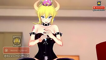 Thủ Dâm Với Bowsette Trong Video Hentai Pov Này