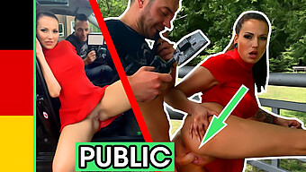 Amazing German Student With Big Tits Gets Pounded In A Park