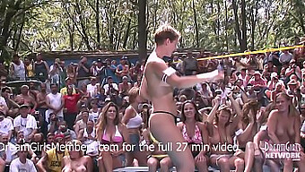 Big Tits And Public Flashing In A Wet And Wild Bikini Contest