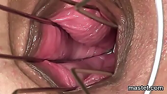 Closeup Of A Shaved Czech Girl'S Masturbation With A Dildo