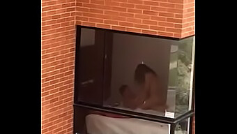 Window Caught: Colombian Teen And Her Girlfriend