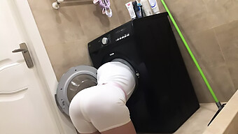 Horny Stepsister'S Washing Machine Adventure