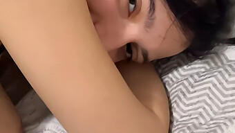 Close Up Of A Big Cock Masturbating A Petite Teen'S Tight Ass And Pussy