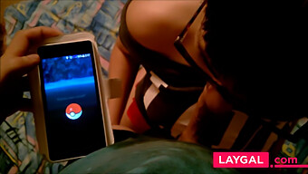 Glasses Pov Babe Gives A Special Blowjob For Pokemon Go Fun