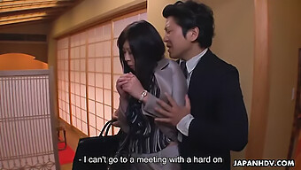 Japanese Secretary Gets Her Pussy Pounded By Her Boss