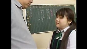 Japanese Schoolgirl Gets A Surprise