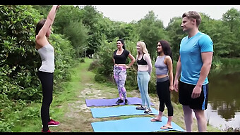 British Man'S Erection During Yoga Class