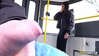 Stacy Sommers Gives A Blowjob In Public On A Tram!