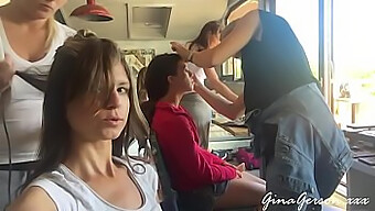 Cô Gái Trẻ Đối Đầu Với Gina Gerson Trong Một Video Khiêu Dâm Studio