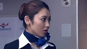 Ayu Sakurai Is A Sexy Flight Attendant In This Porn Video