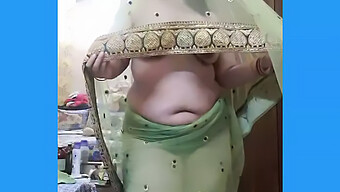 Asian Milf Seduces Her Husband In A Saree